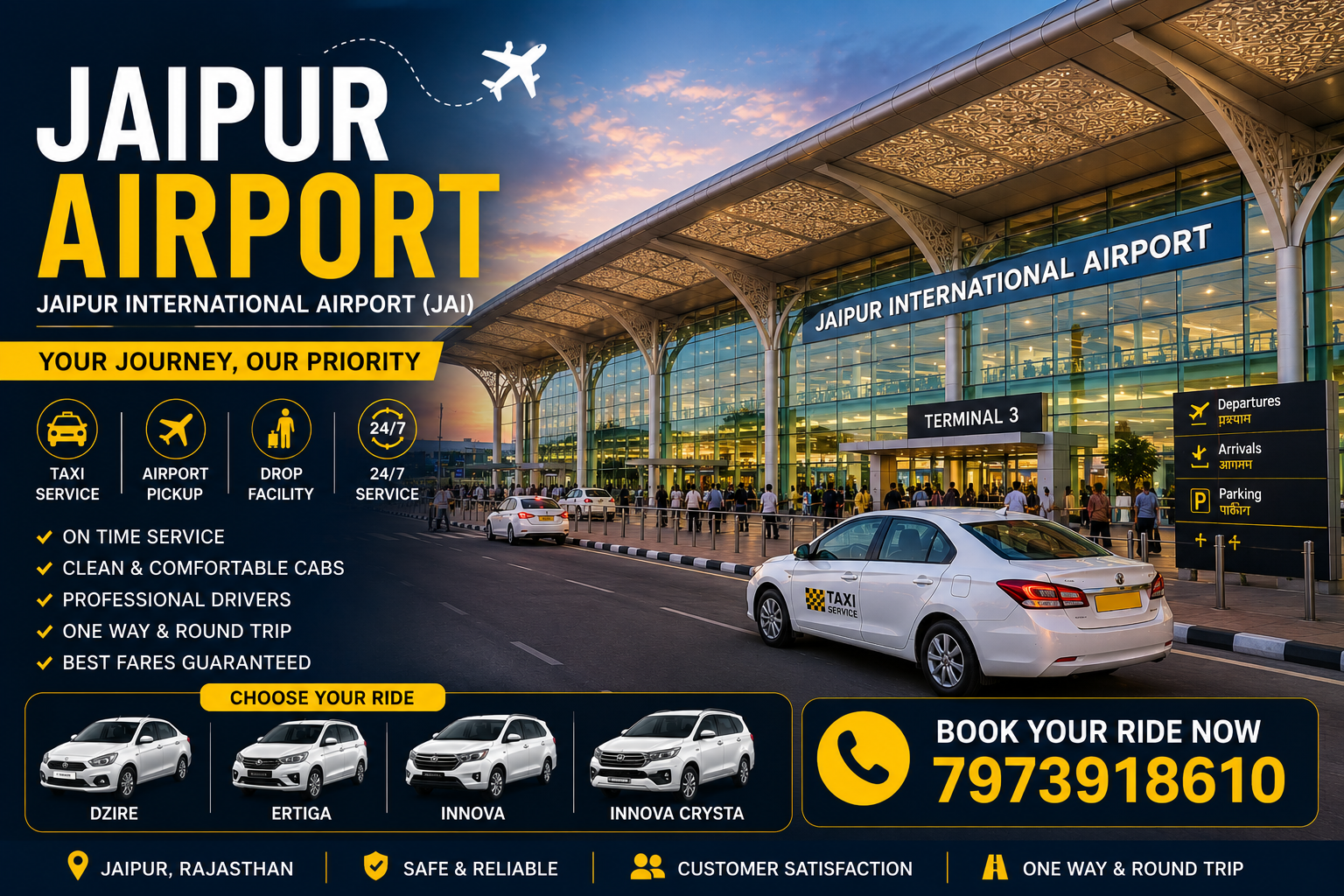 Jaipur Airport Taxi Service